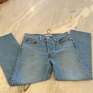 Levi's Light Blue Wedgie Straight Leg Jeans- 30x28